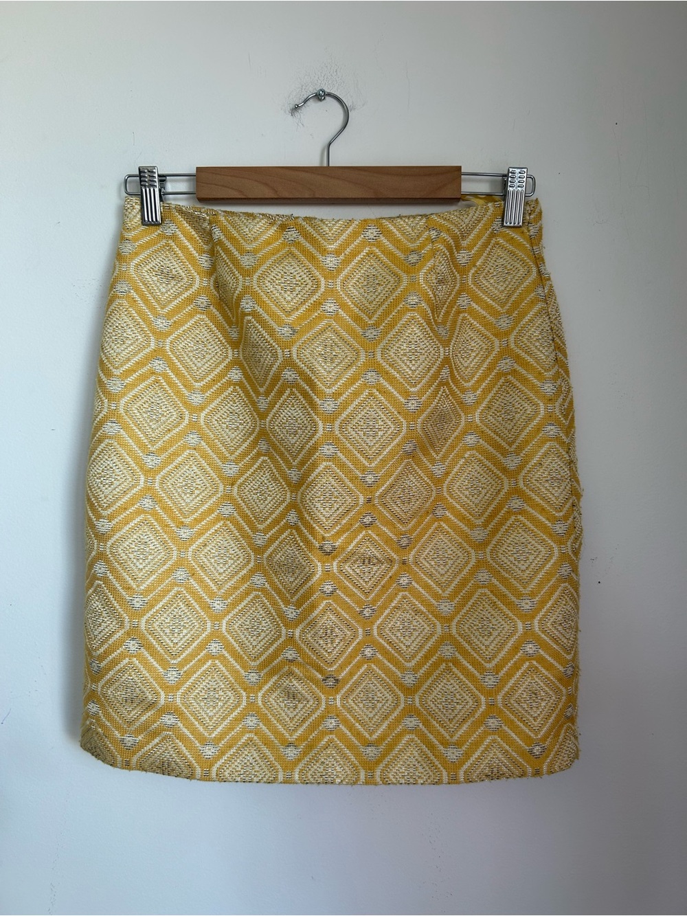 Amanda + Chelsea Yellow Patterned Women's Skirt